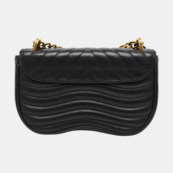 NEW WAVE PM Quilted Calfskin Black