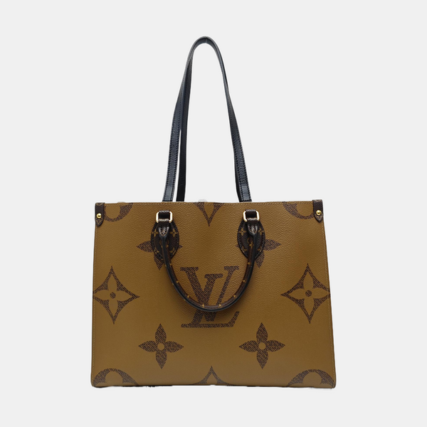 ONTHEGO MM Monogram Coated Canvas Brown
