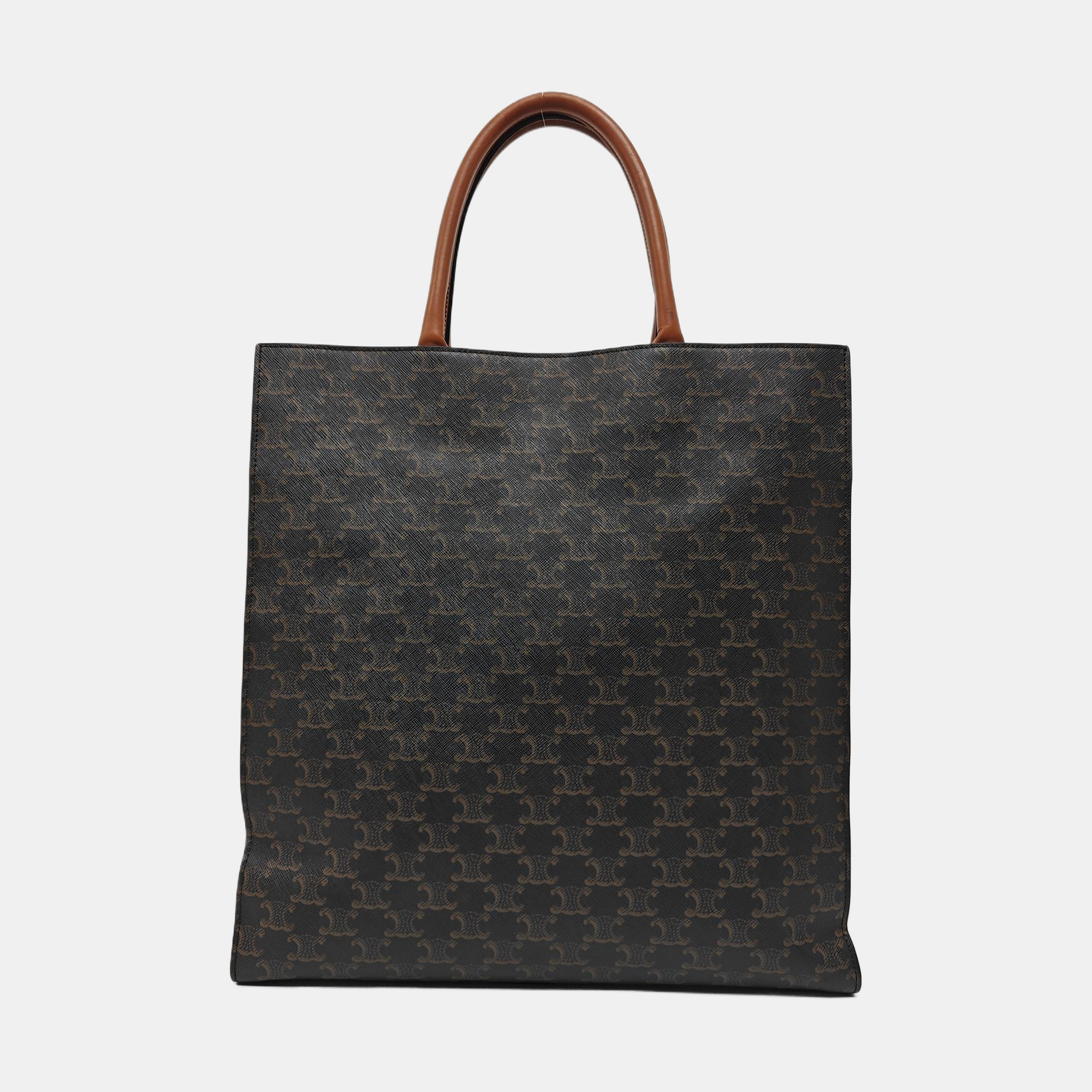 CABAS CELINE Medium Coated Canvas Brown
