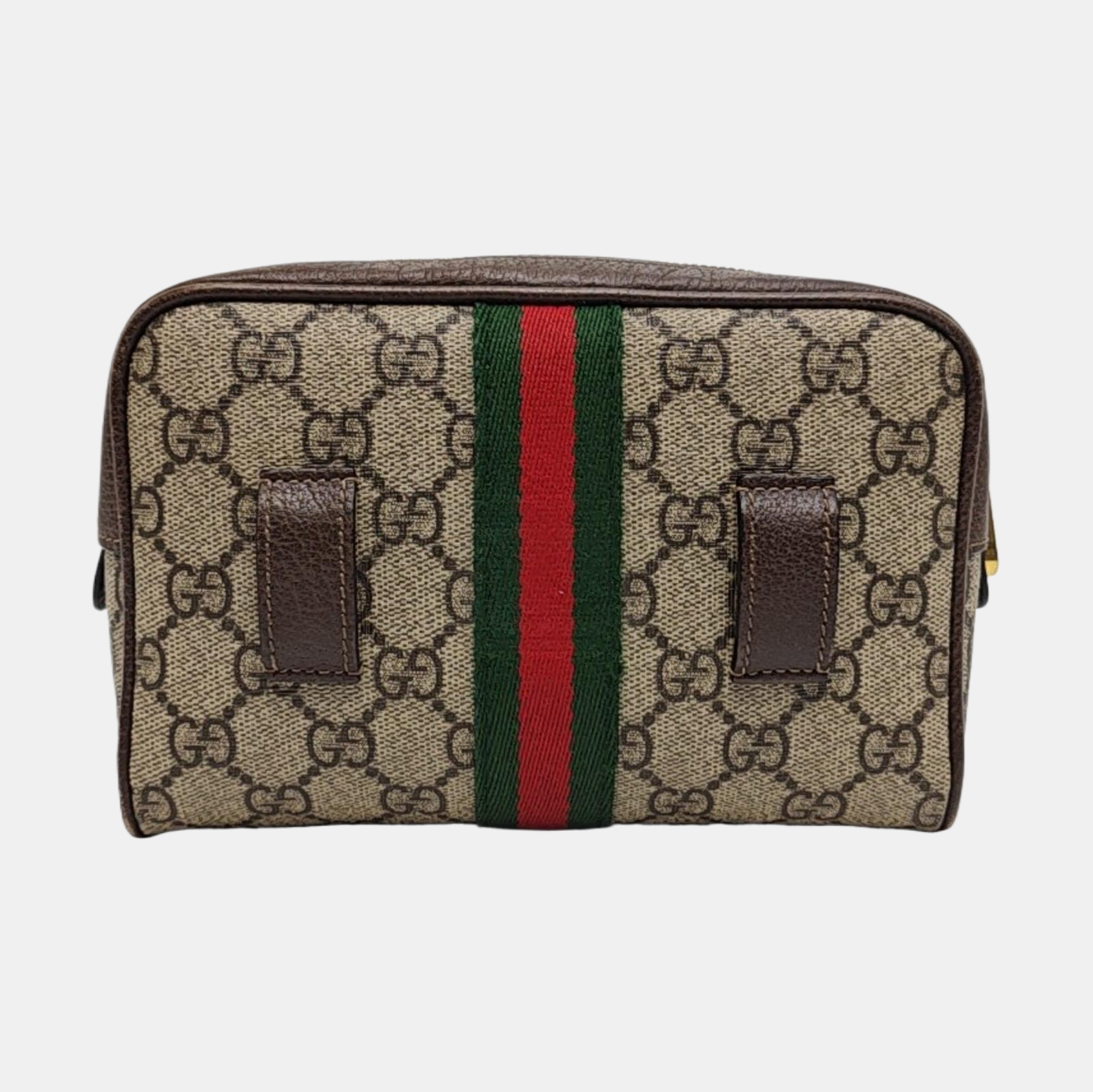 Ophidia Small Monogram Coated Canvas Beige