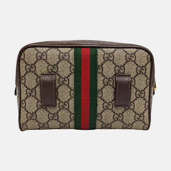 Ophidia Small Monogram Coated Canvas Beige