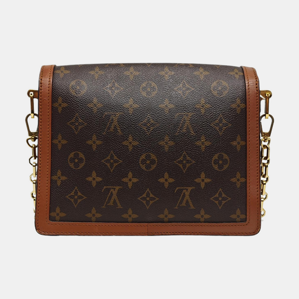DAUPHINE MM Monogram Coated Canvas Brown