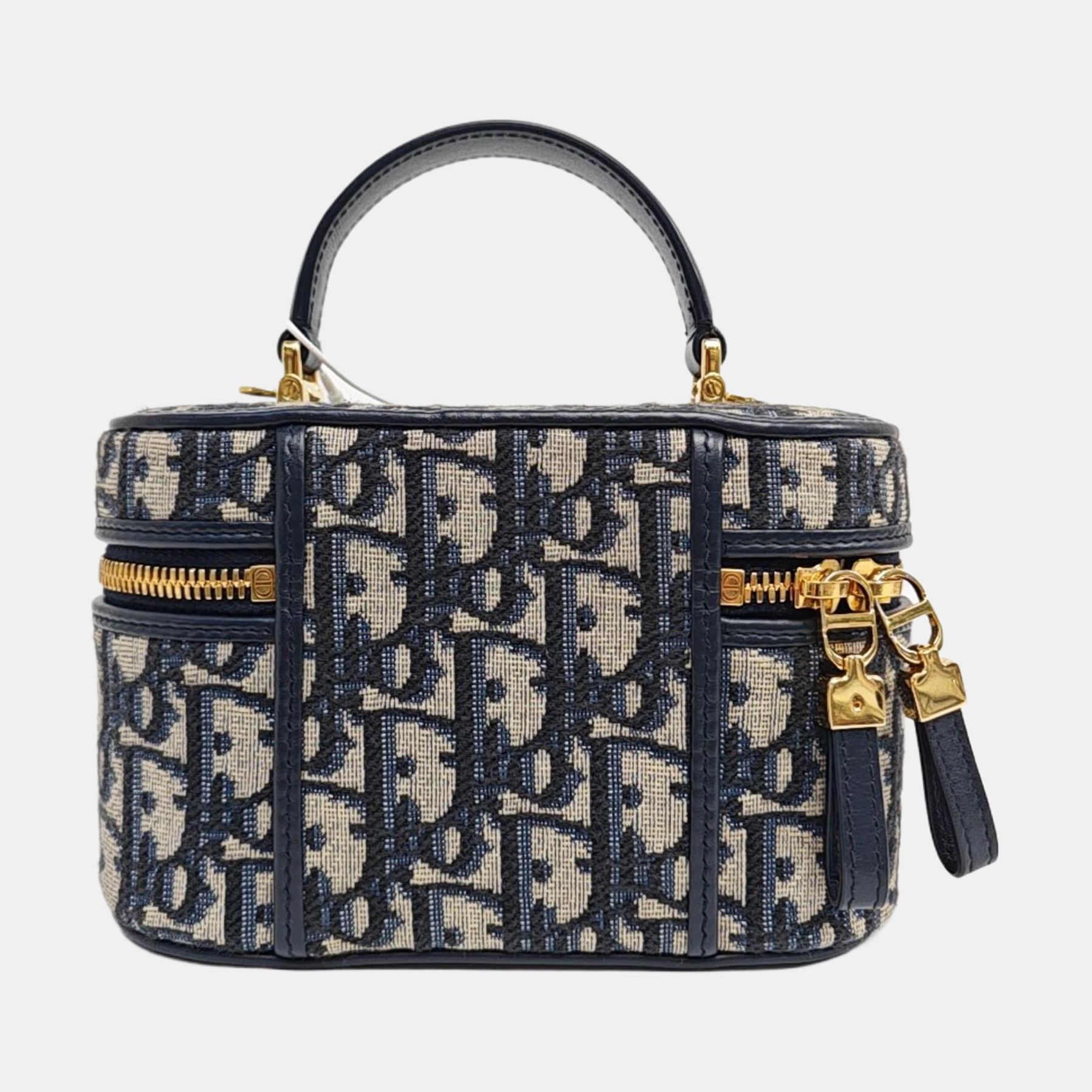 30 Montaigne Mini Oblique Canvas Blue