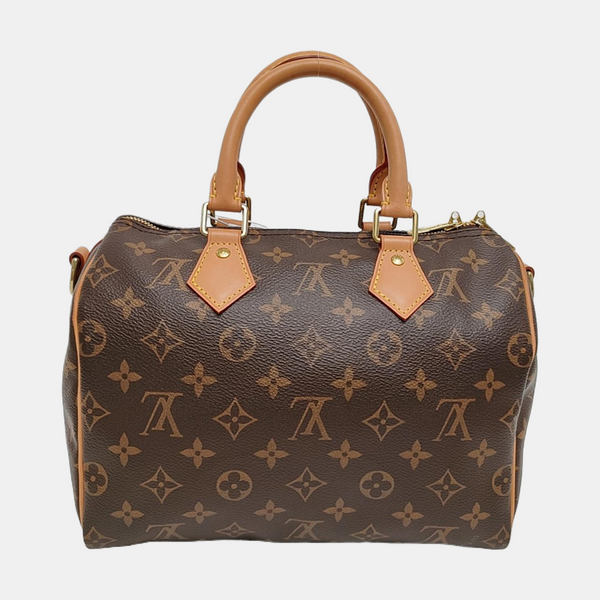 SPEEDY 25 Monogram Coated Canvas Brown