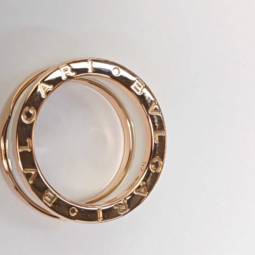 B.ZERO1 18k Rose Gold Ring EU 52