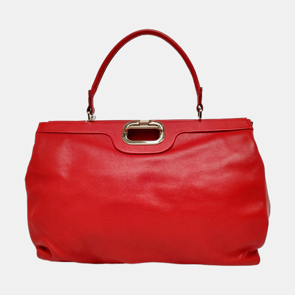 Calfskin Crossbody Bag Red
