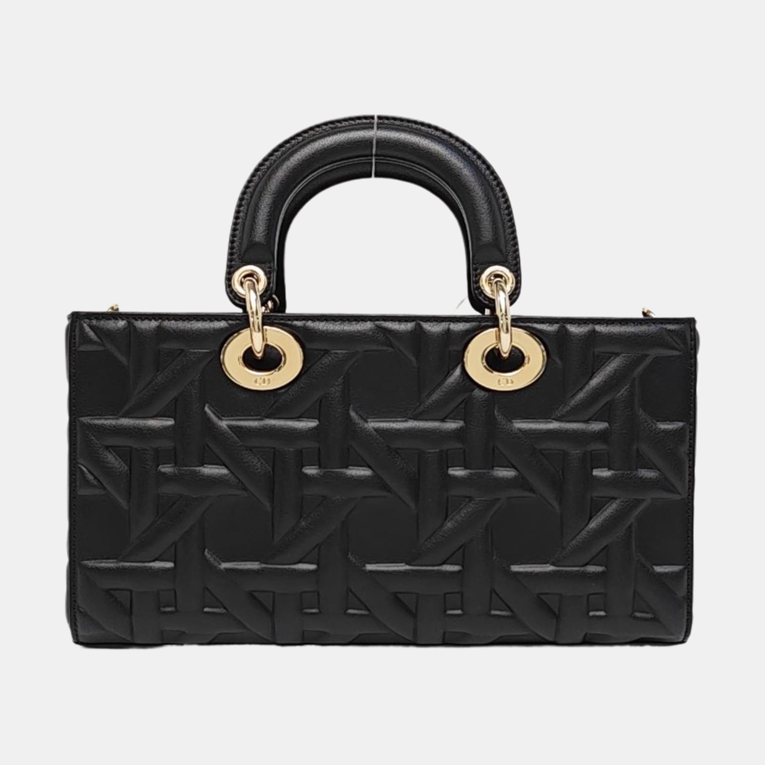 Lady D-Joy Medium Calfskin Black