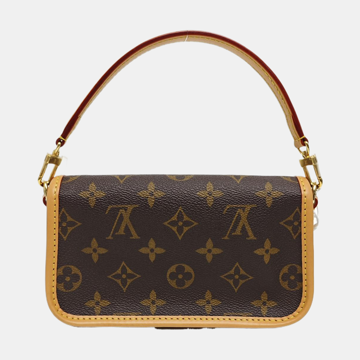 DIANE Nano Monogram Coated Canvas Brown