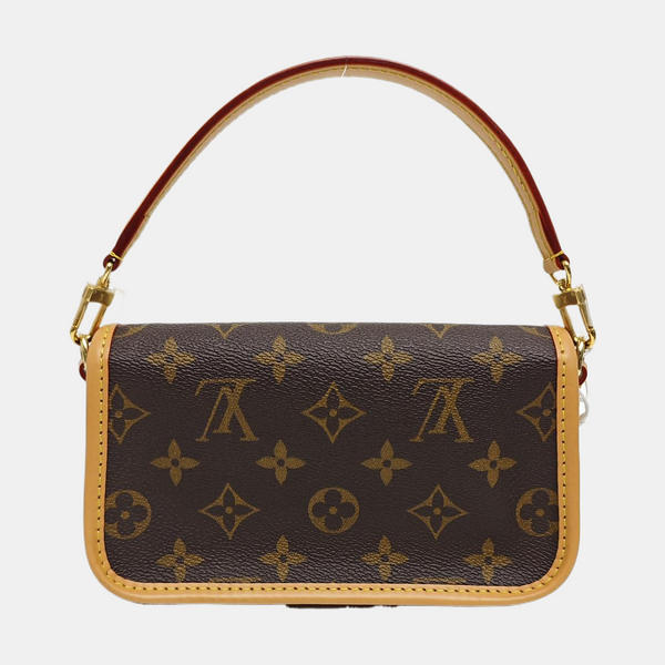DIANE Nano Monogram Coated Canvas Brown