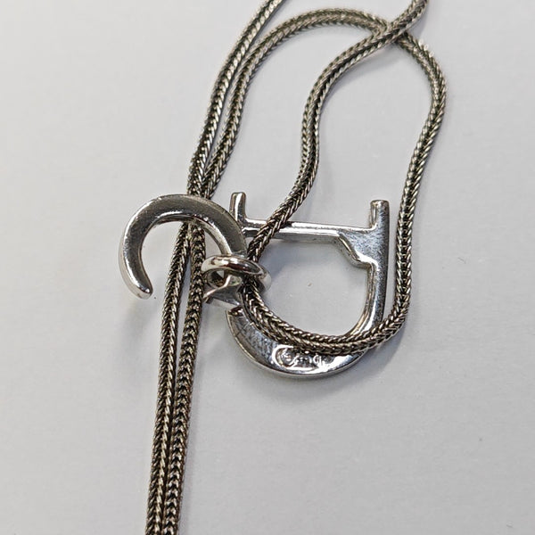 CD Swing Metal Silver Necklace