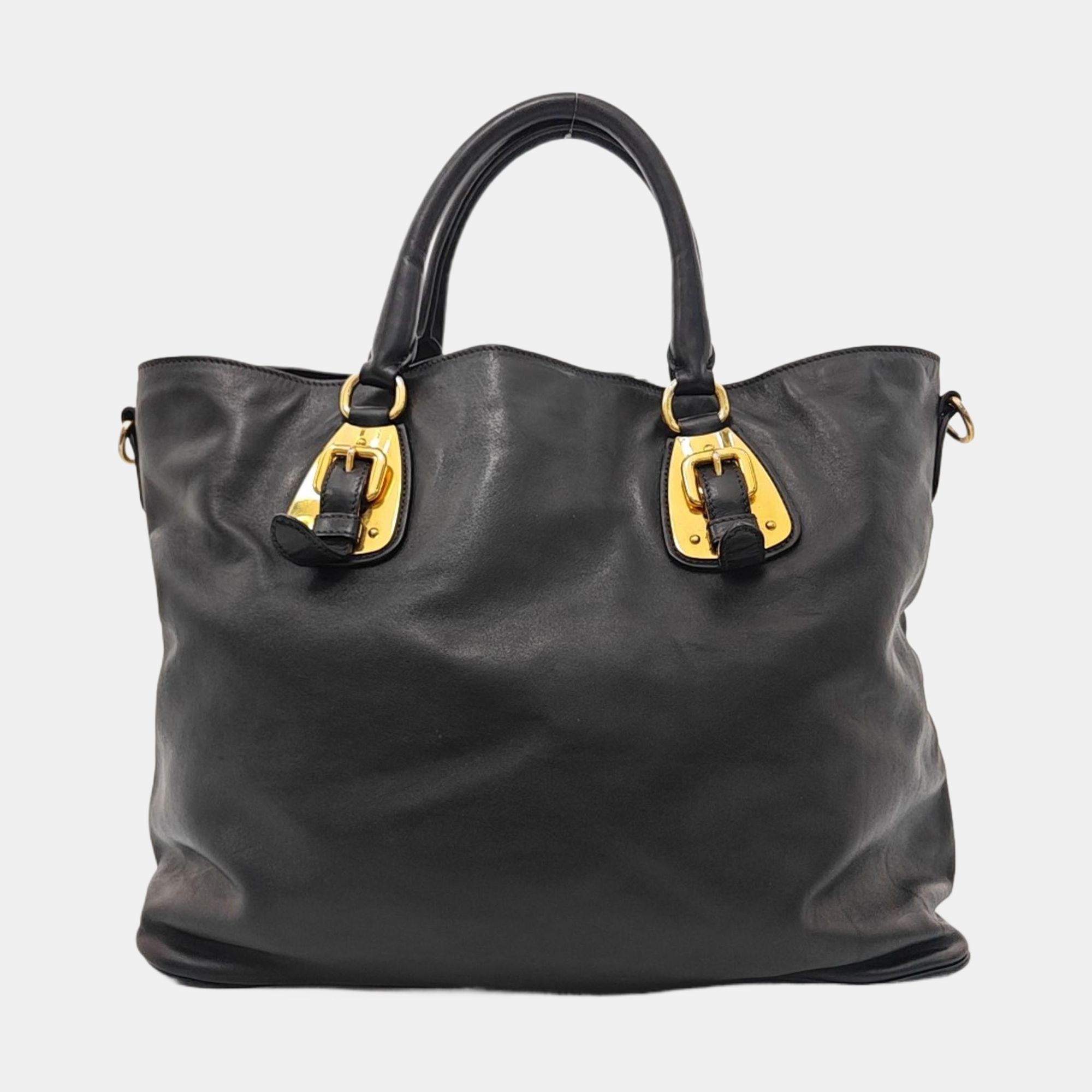 Calfskin Tote Bag Black