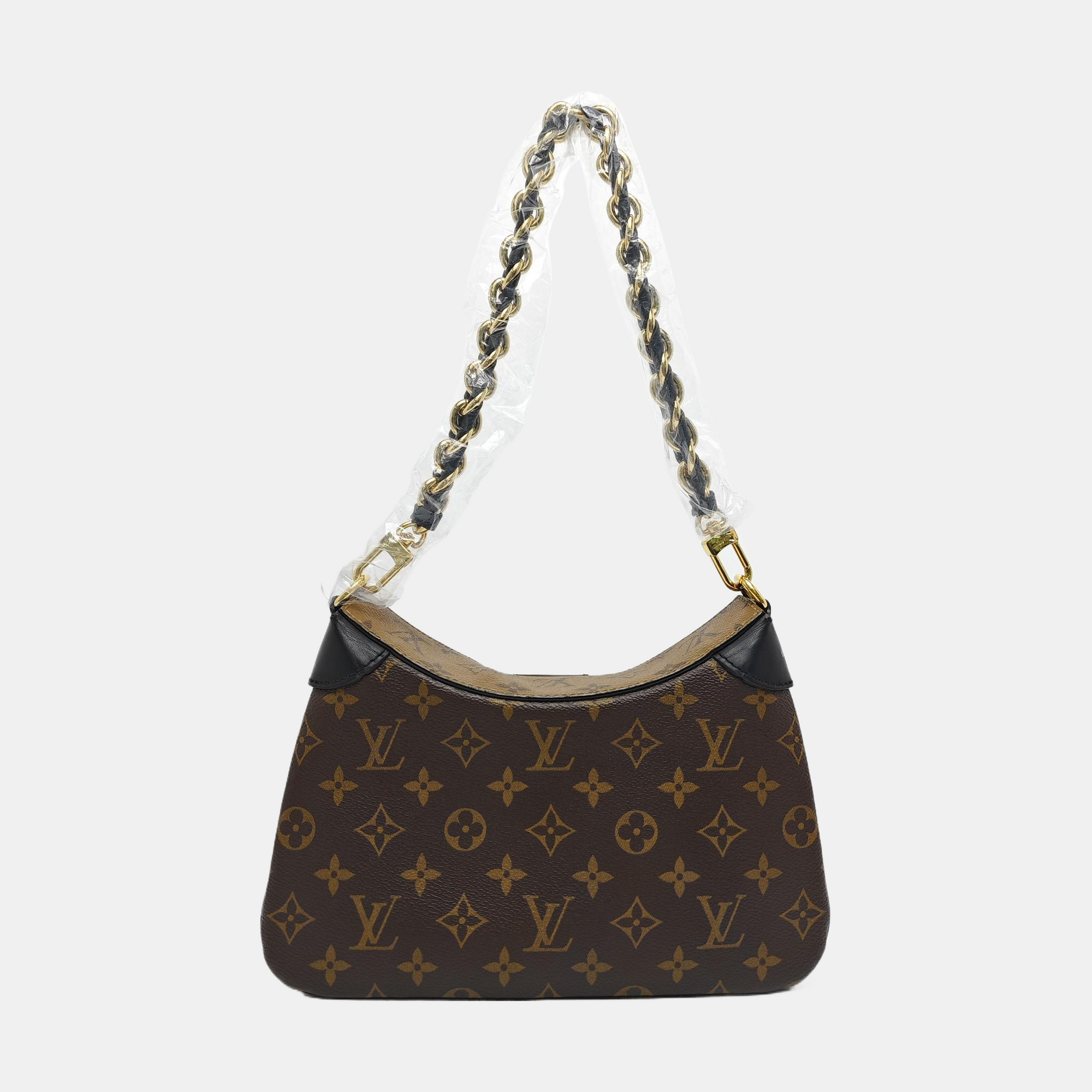 TWINNY Monogram Coated Canvas Brown