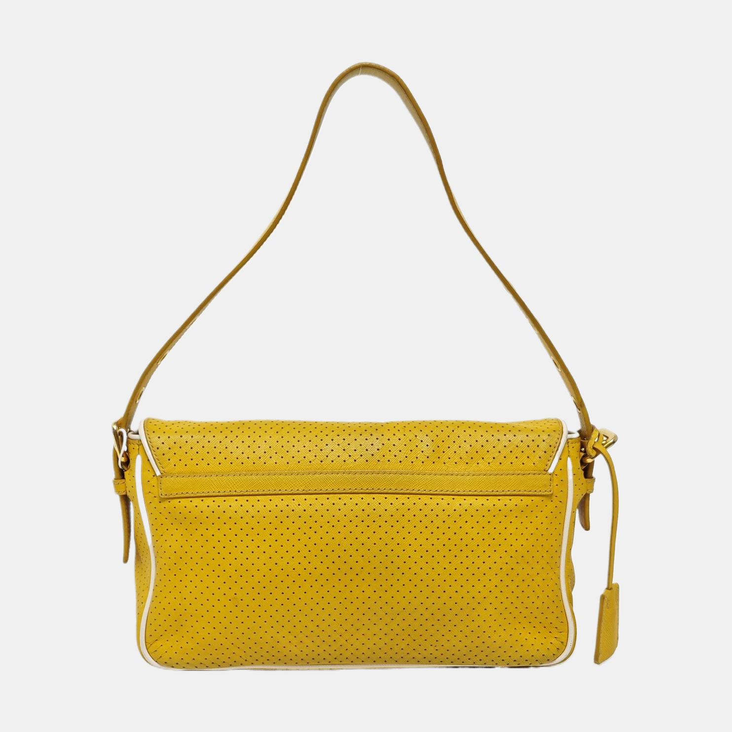 Calfskin Shoulder Bag Yellow