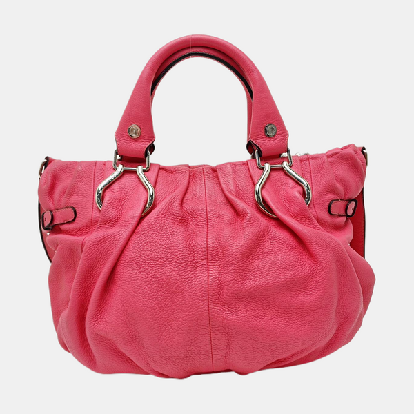 Calfskin Shoulder Bag Pink
