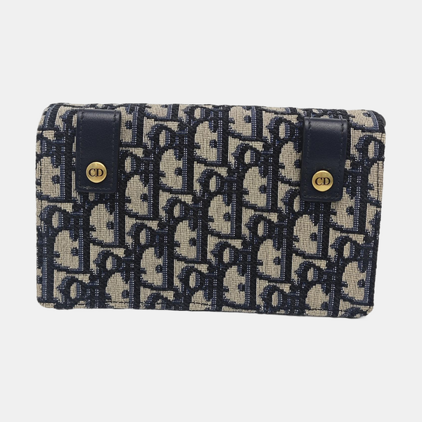 Saddle Mini Oblique Canvas Blue