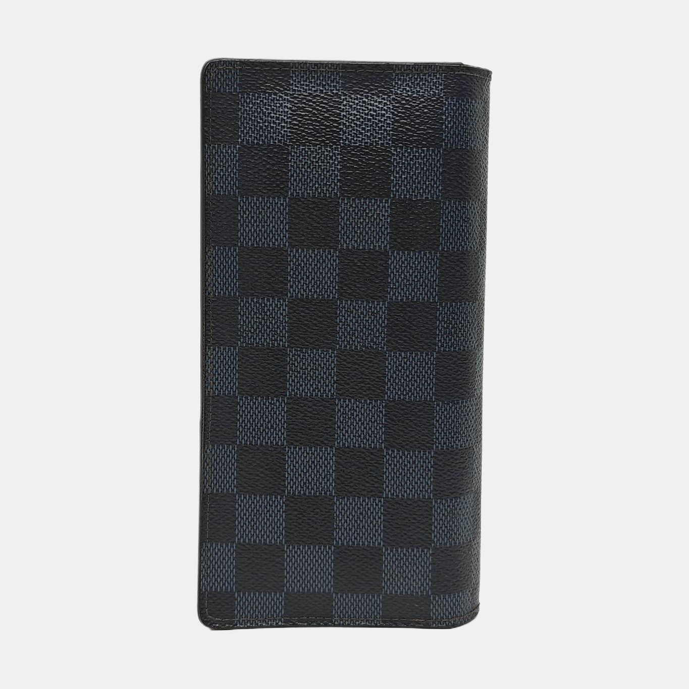 BRAZZA Damier Coated Canvas Blue Wallet