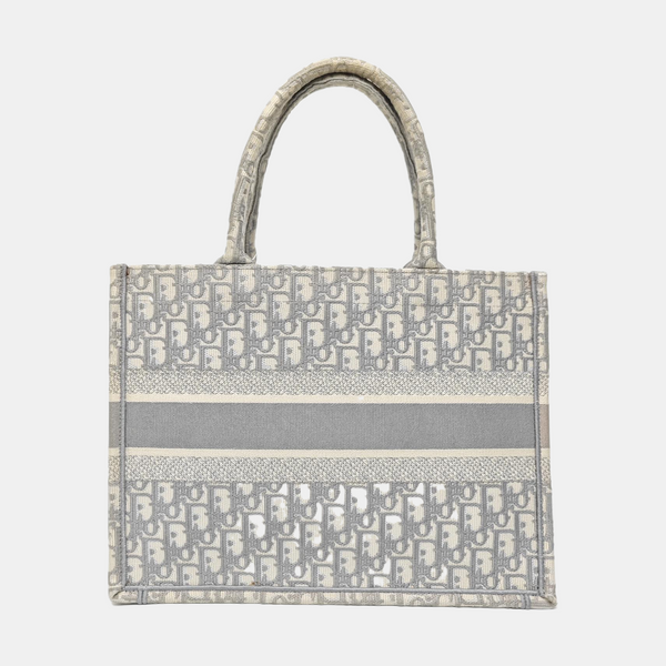 Book Tote Medium Oblique Canvas Gray