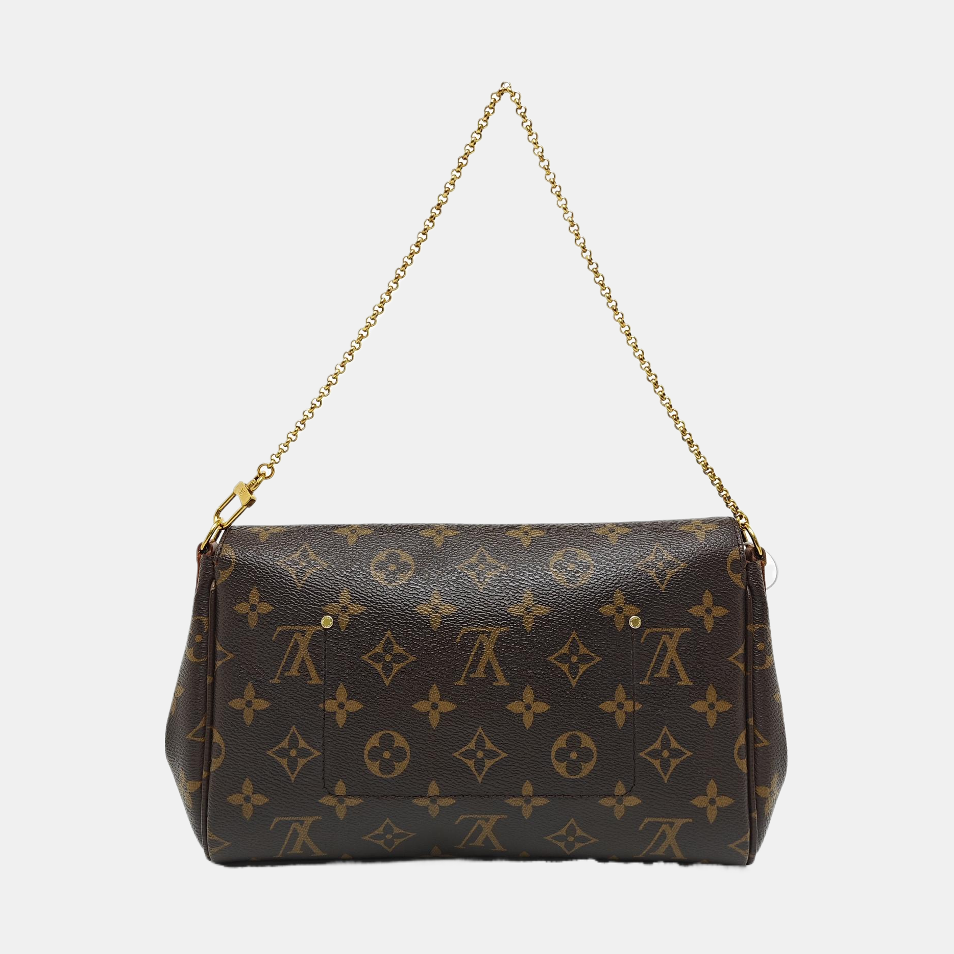 FAVORITE MM Monogram Coated Canvas Brown