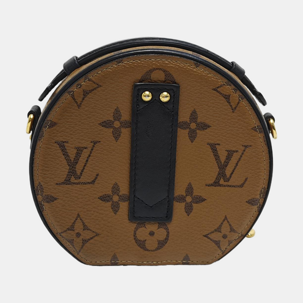 BOITE CHAPEAU Mini Monogram Coated Canvas Brown