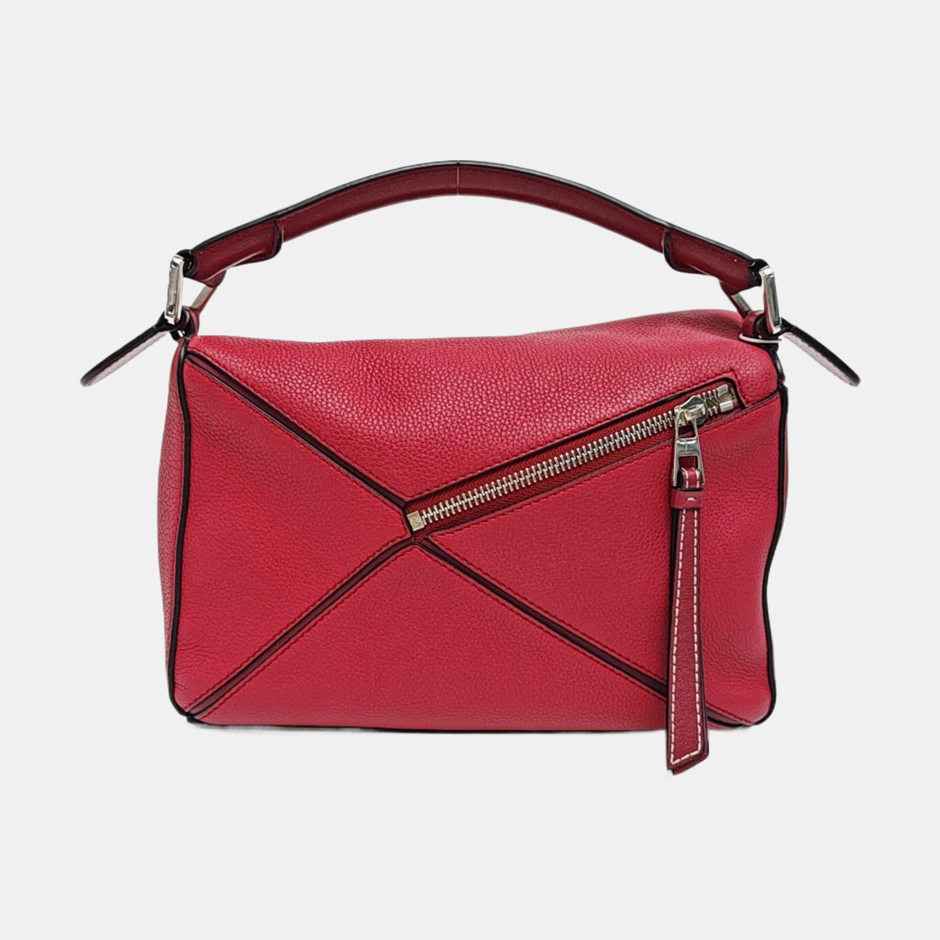 Puzzle Small Calfskin Red