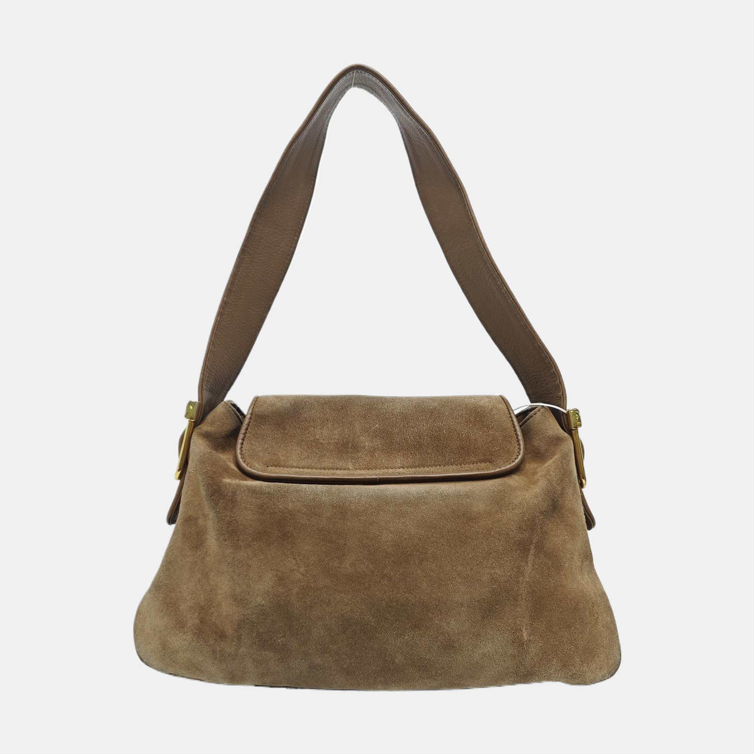 Suede Shoulder Bag Brown