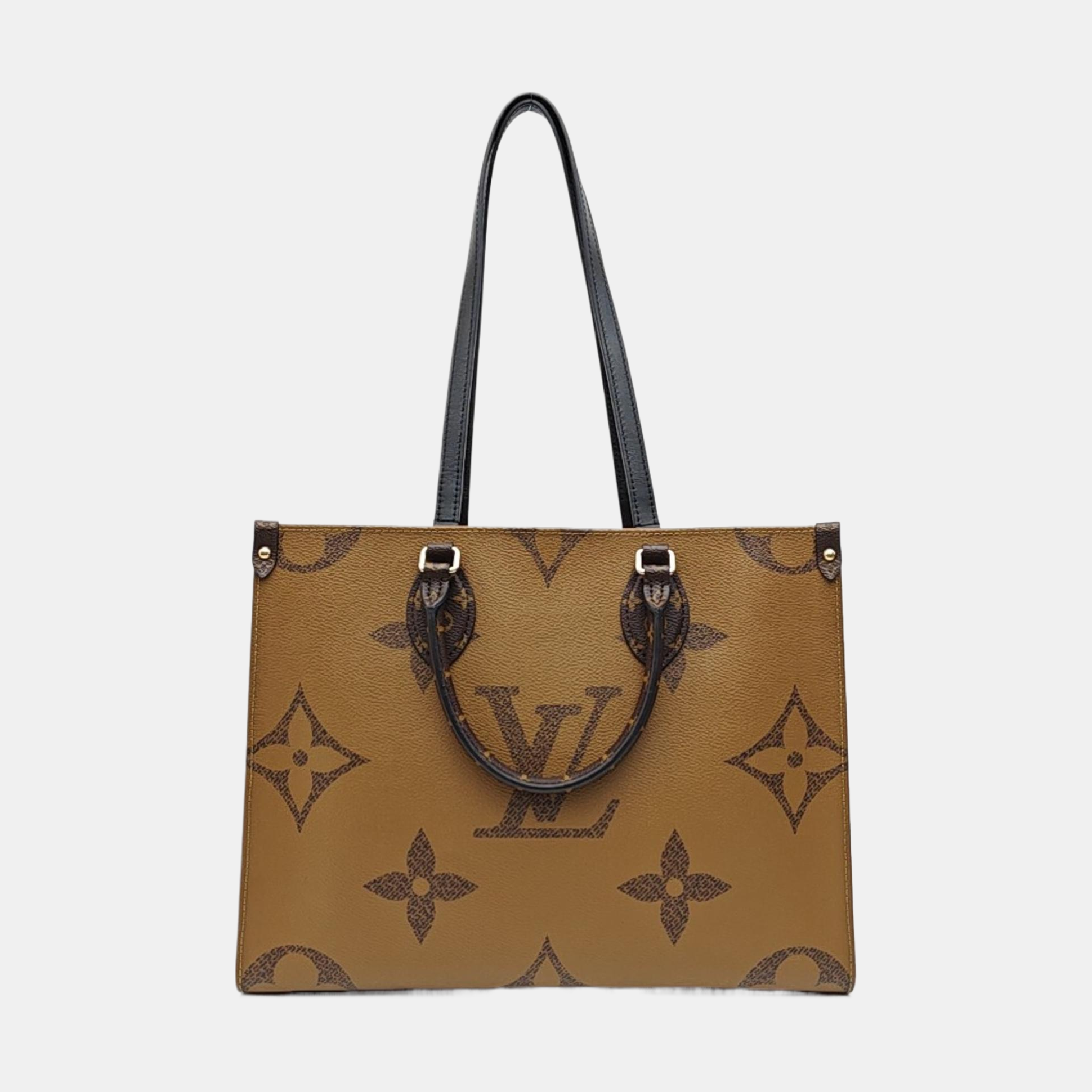 ONTHEGO MM Monogram Coated Canvas Brown