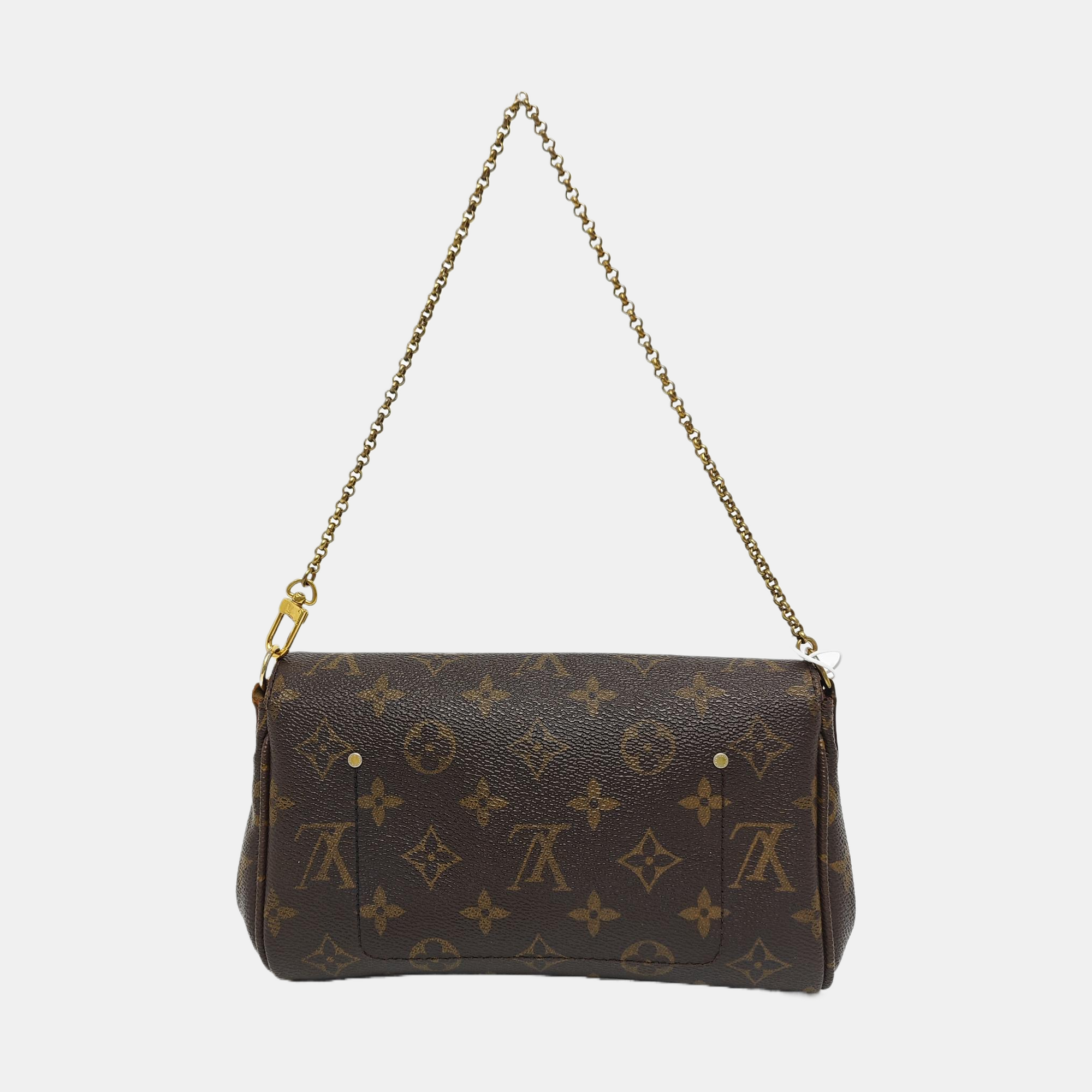 FAVORITE PM Monogram Coated Canvas Brown
