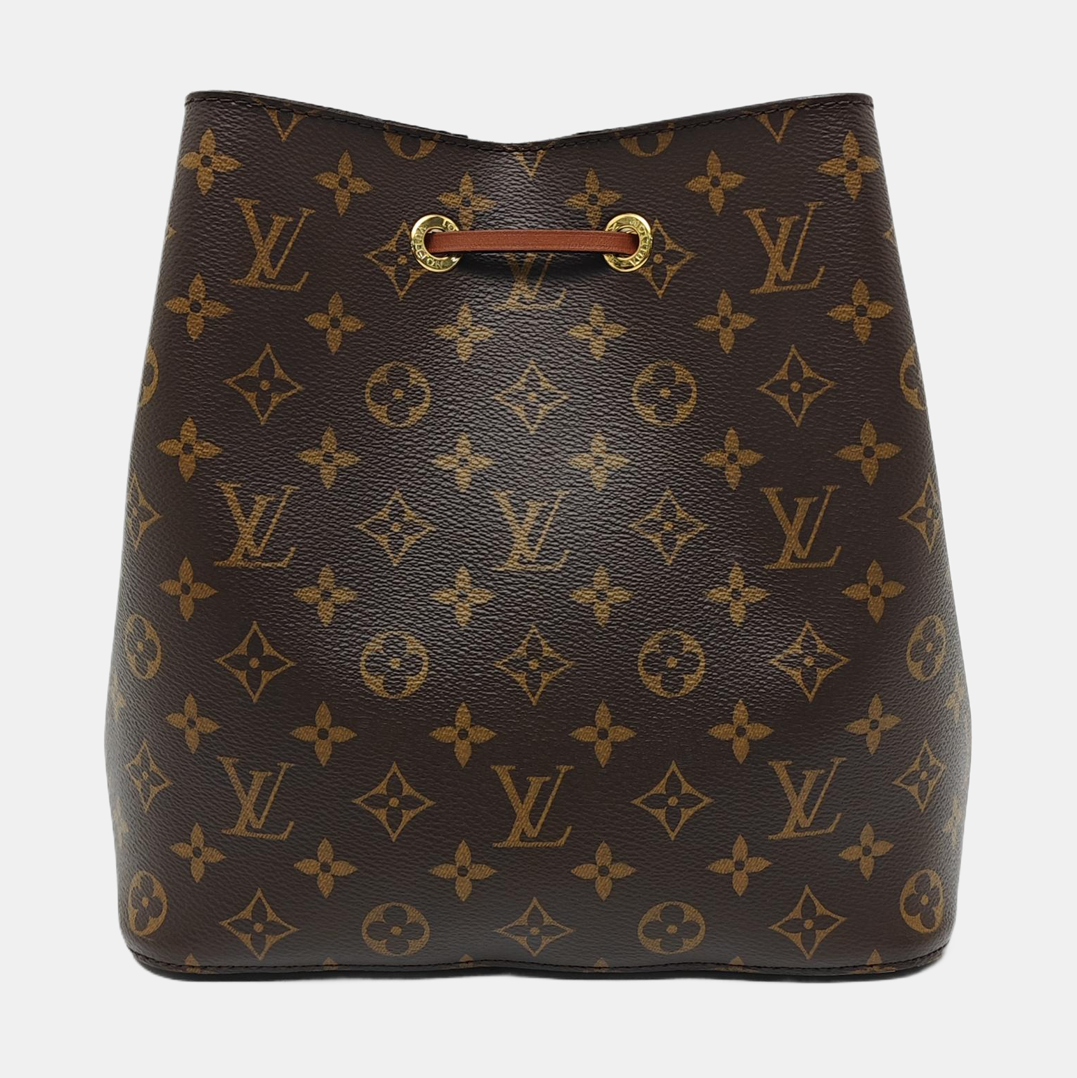 NÉONOÉ MM Monogram Coated Canvas Brown