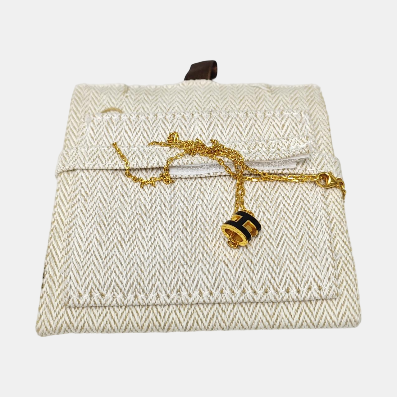 Pop H Metal Gold Necklace