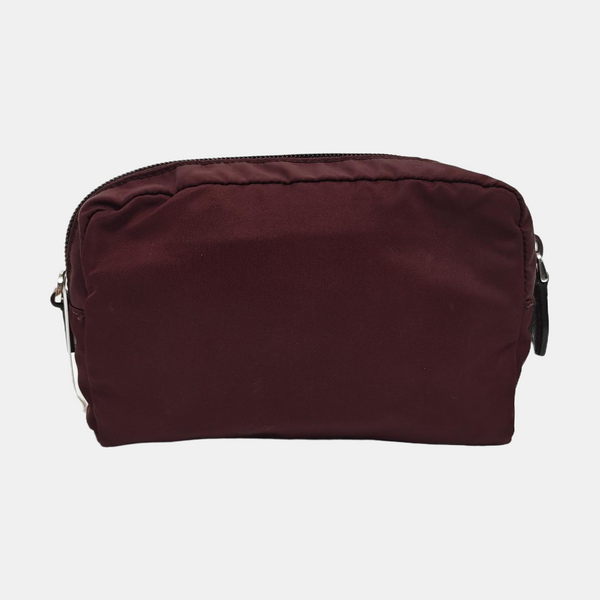 Cosmetic Pouch Fabric Red