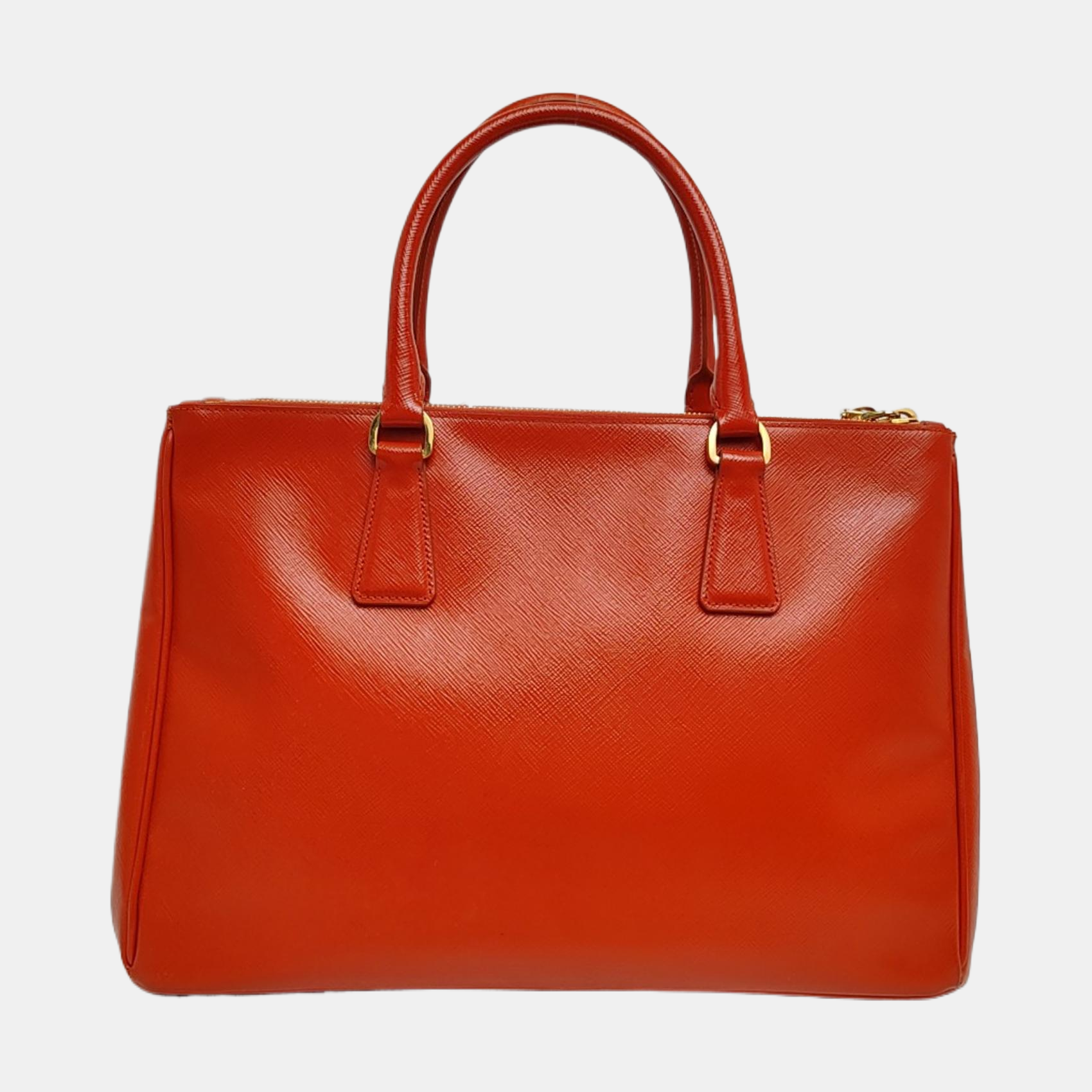 Authenticated pre-owned  Galleria Extra Large Saffiano Calfskin Orange - Tote Bag at Looply