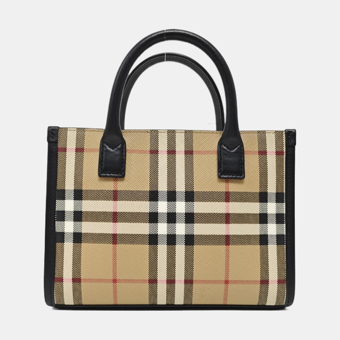Coated Canvas Tote Bag Beige