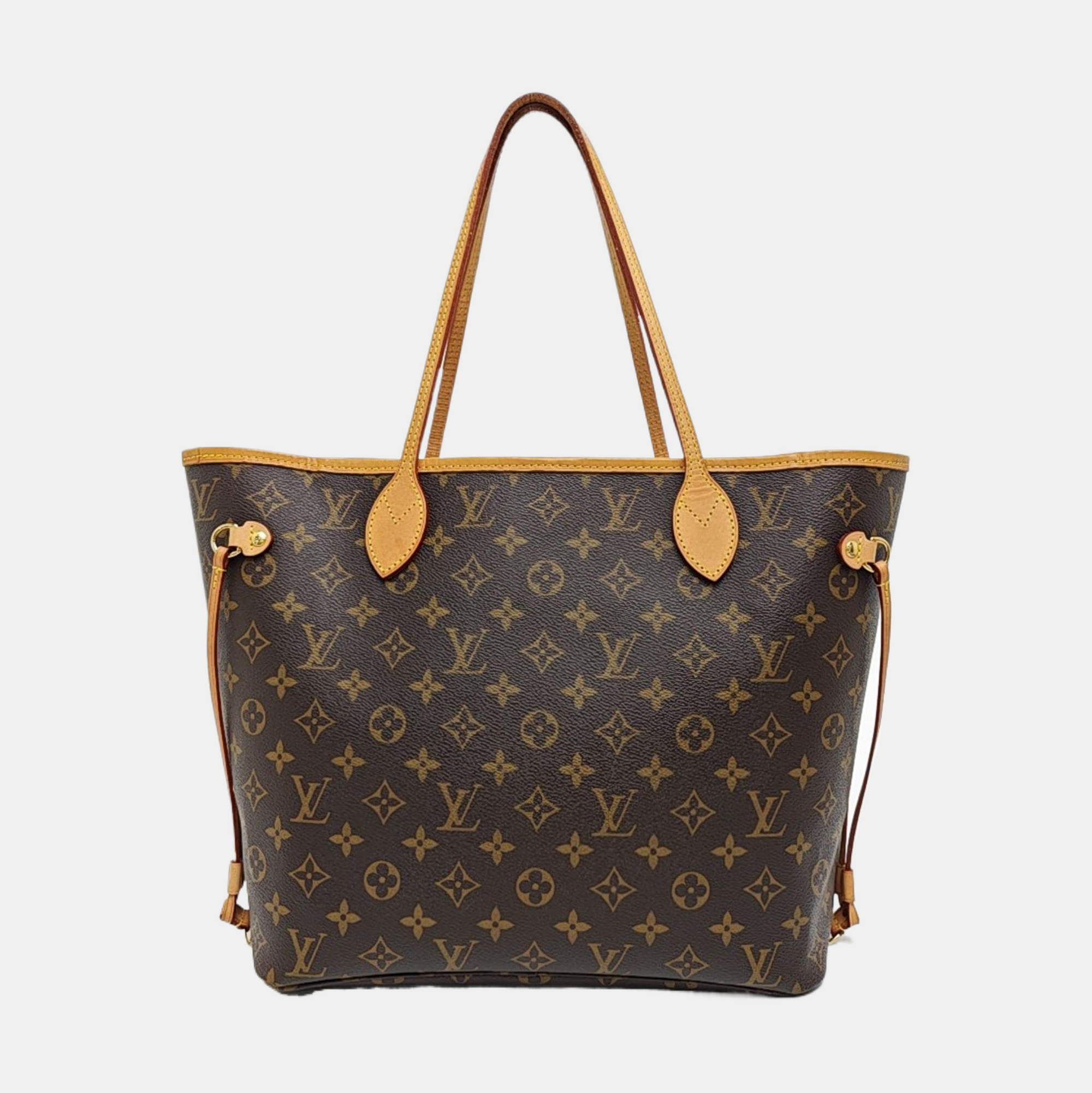NEVERFULL MM Monogram Coated Canvas Brown