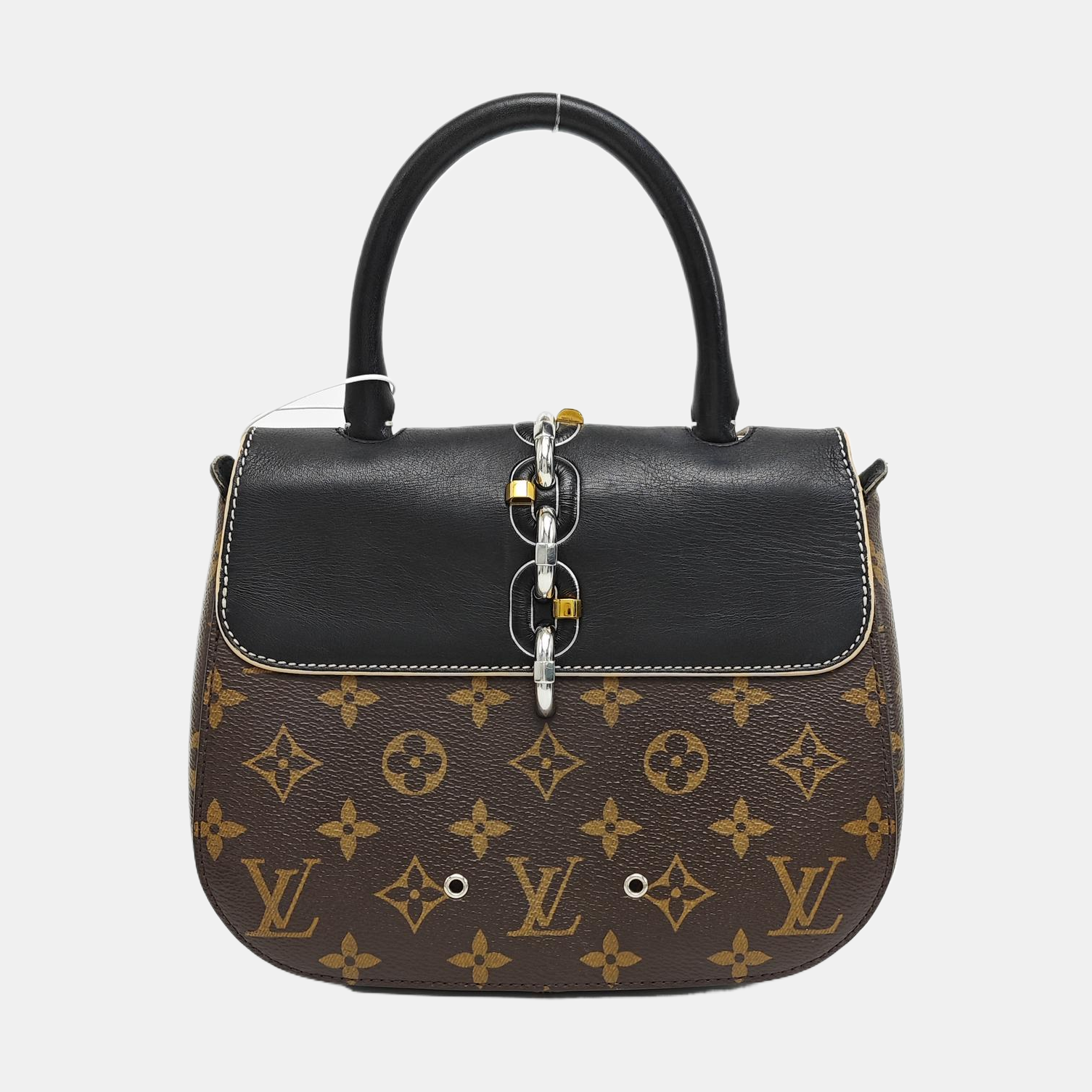 CHAIN IT PM Monogram Coated Canvas Black