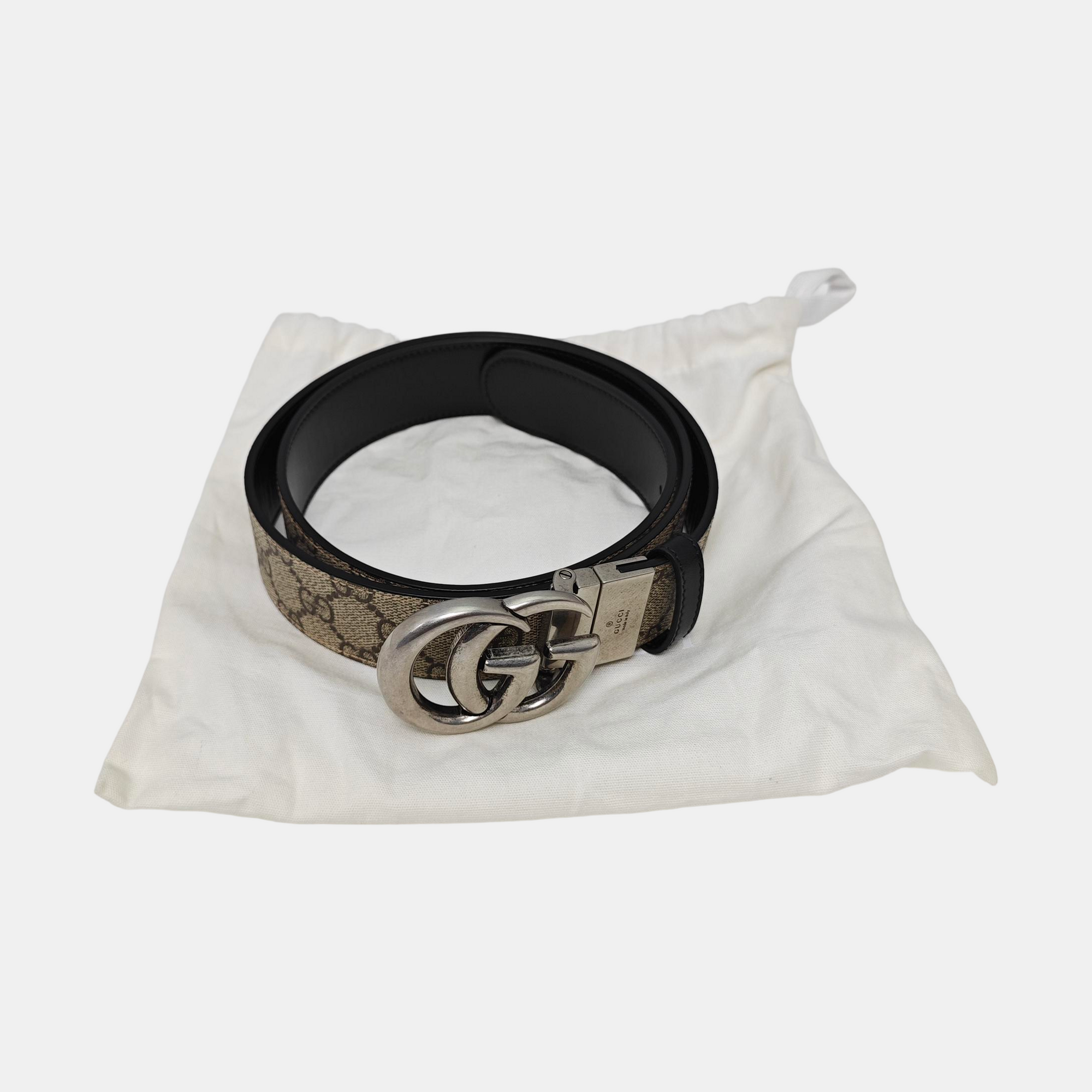 Leather Belt Beige