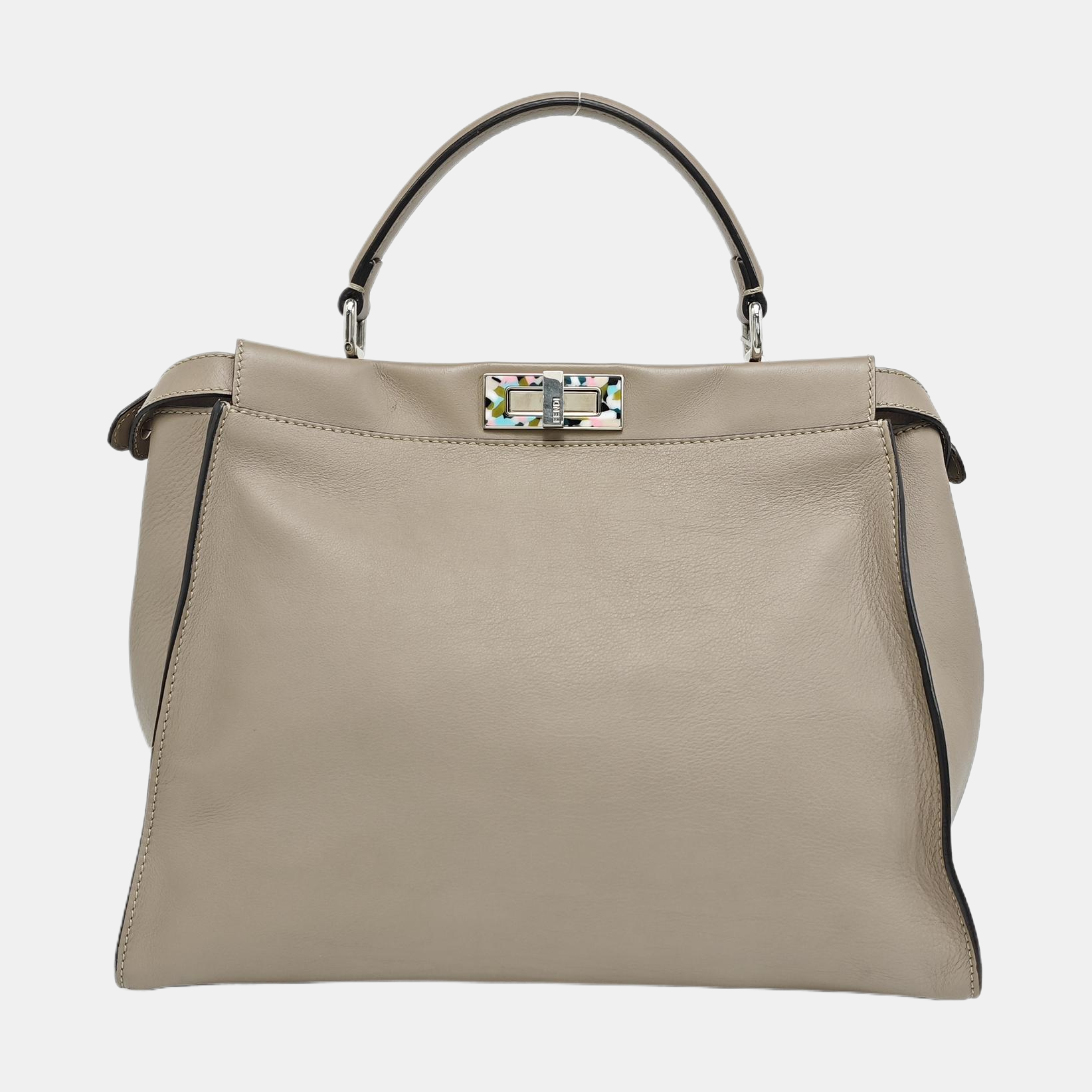 Peekaboo Large Calfskin Gray