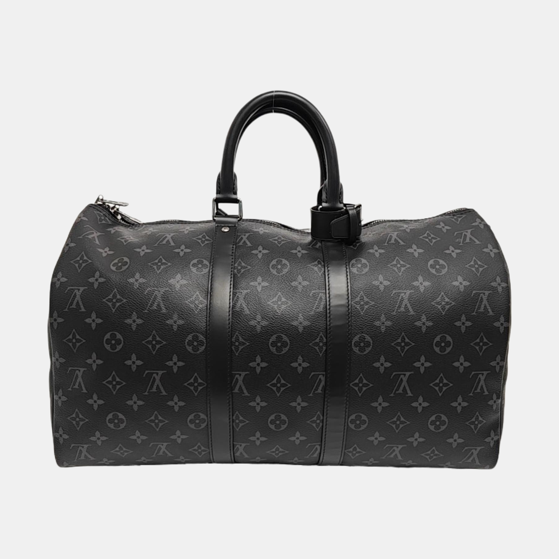 KEEPALL 45 Monogram Coated Canvas Black