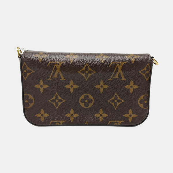 FÉLICIE Monogram Coated Canvas Brown