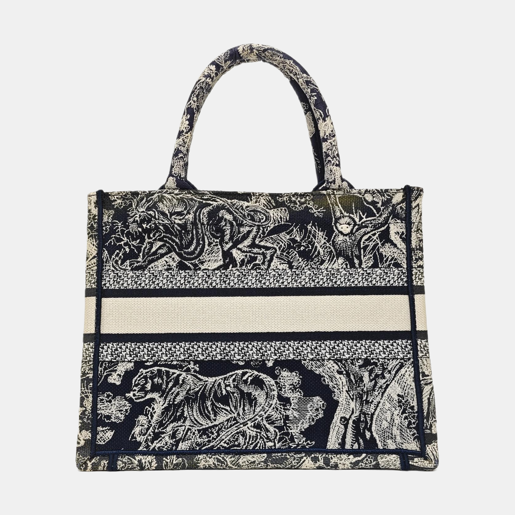 Book Tote Small Canvas Blue