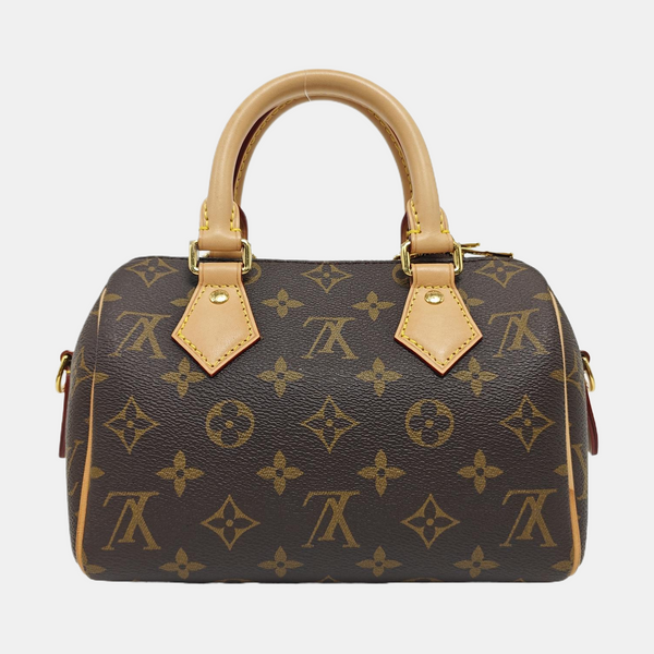 SPEEDY 20 Monogram Coated Canvas Brown