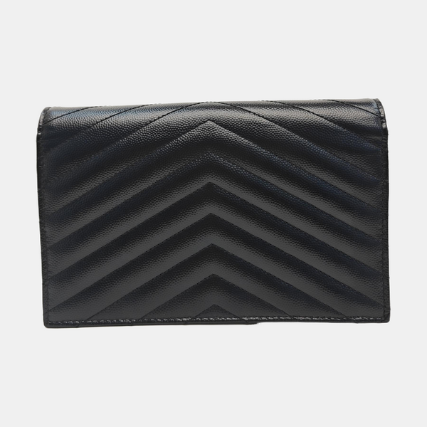 MONOGRAM WOC Chevron Calfskin Black