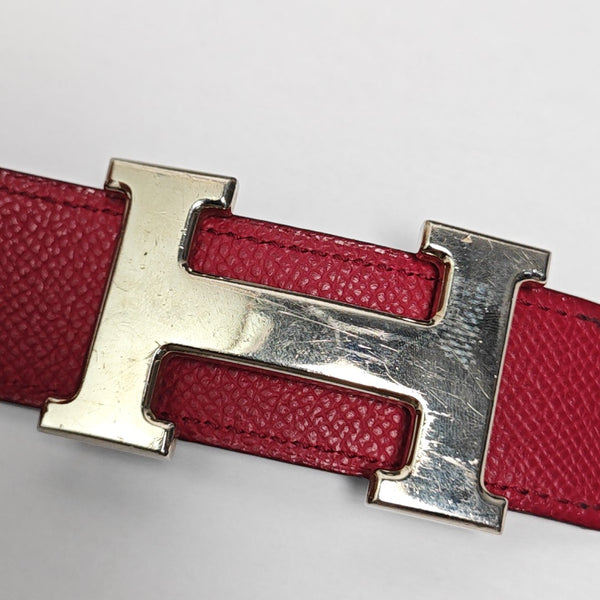 Leather Belt Red