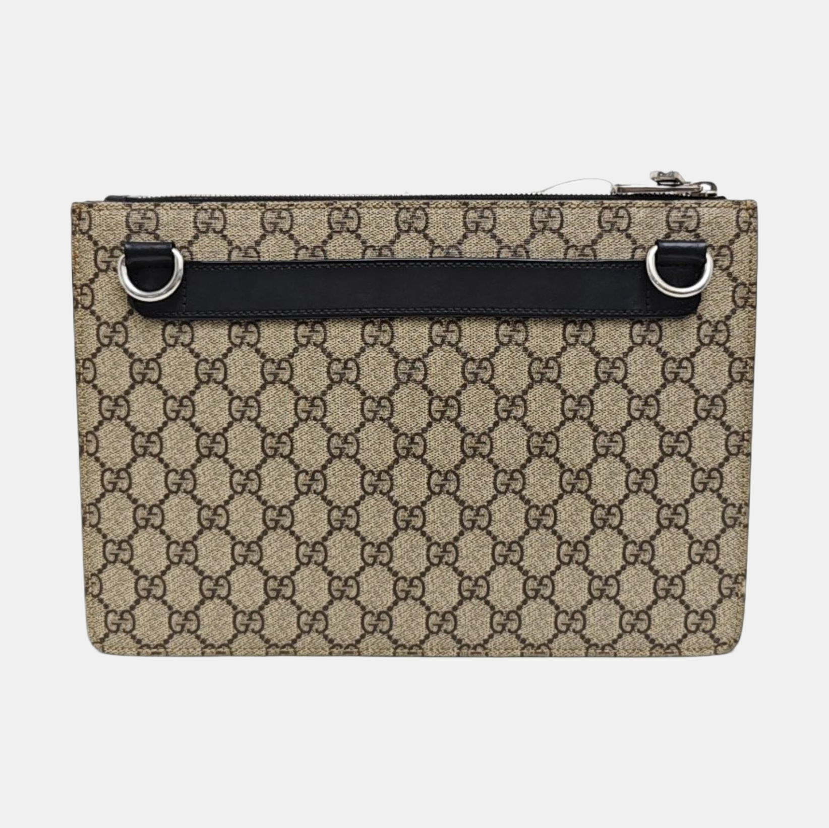 Monogram Coated Canvas Shoulder Bag Beige