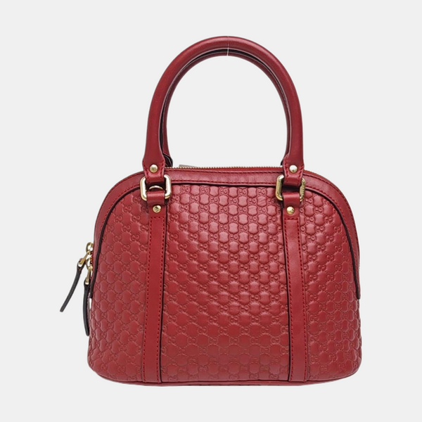 Microguccissima Monogram Calfskin Red