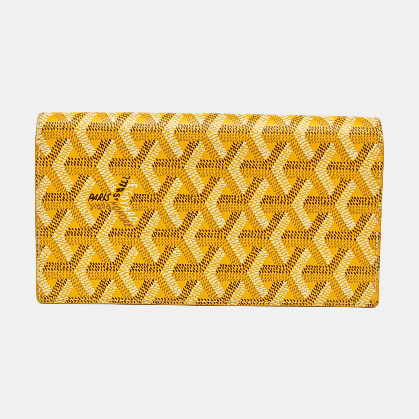 Coated Canvas Wallet Yellow
