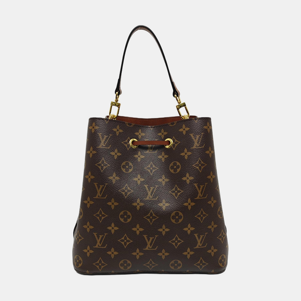 NÉONOÉ MM Monogram Coated Canvas Brown
