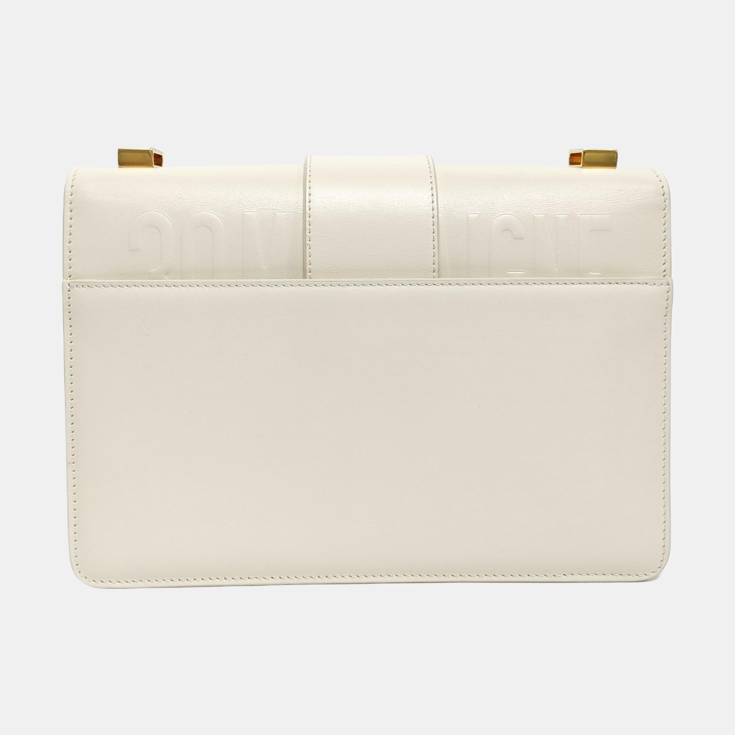 Authenticated pre-owned  30 Montaigne Calfskin White - Crossbody Bag at Looply