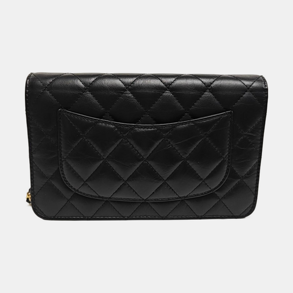 2.55 WOC Quilted Calfskin Black