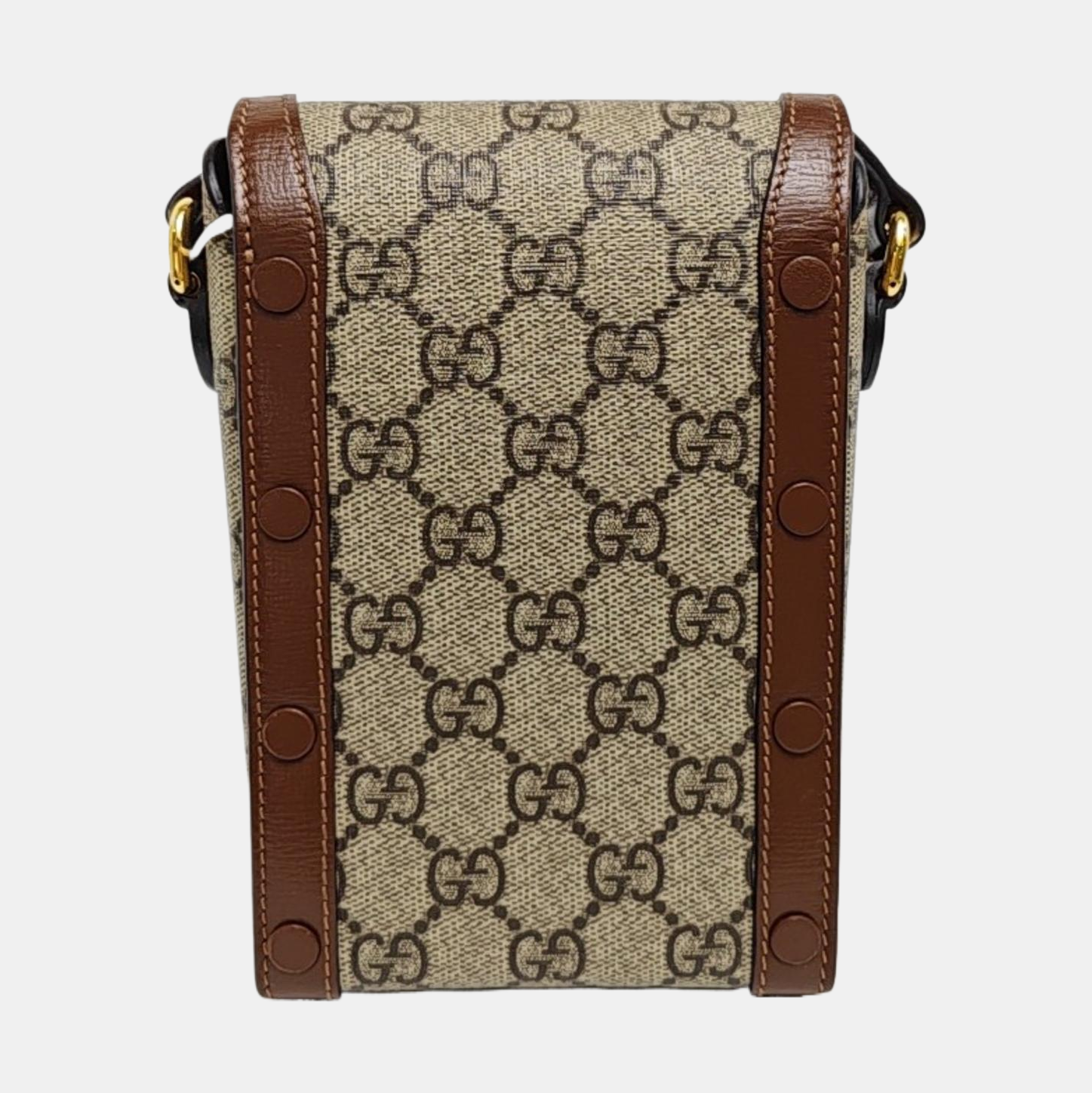 Mini Horsebit 1955 de lona revestida beige