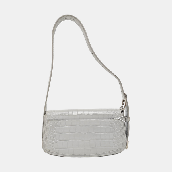 Calfskin Shoulder Bag Gray